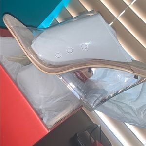 Clear Heels/Wedge